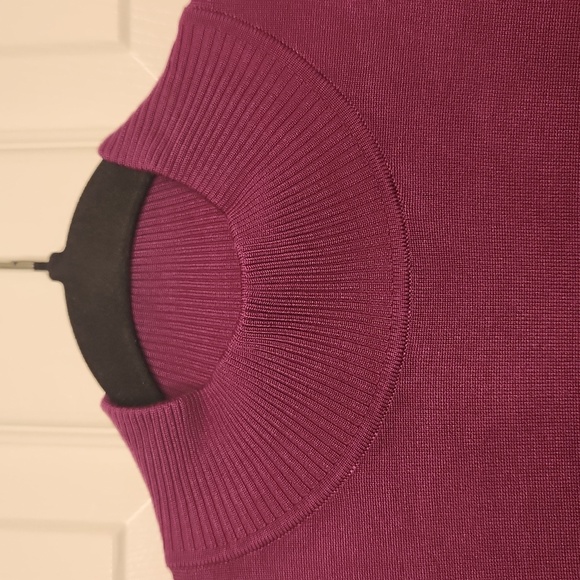 NWT Jones New York Women's Amethyst Silk Mock Neck Long Sleeve Sweater Size L - Picture 2 of 12